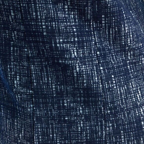 Sugar Lips Dress Sz S Square Neck Sleeveless Ruffle Hem Knee Length Tweed Patern - Picture 11 of 11